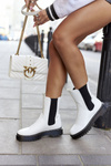 Women's High Chelsea Boots White Nemoreva