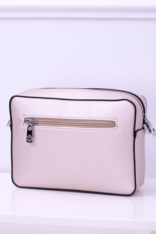 Nobo Women's Handbag Letter Bag White Gold NBAG-E1590-C000