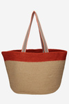 Beach Basket Bag NOBO XP0400-C003 Beige-Orange