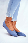 Women’s Ballerinas Eco-Suede Blue Bellissima