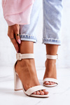 Suede High Heels Sandals Beige Jacqueline