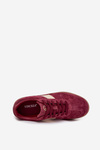 Suede Women's Sneakers Vinceza 14029 Burgundy