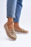 Women's Openwork Moccasins with Gold Details Twista
