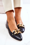 Leather Snakeskin Pumps Black Elissabeth