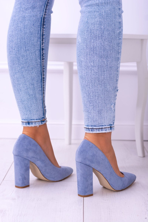 Suede Women's Blue Celine Stiletto pumps