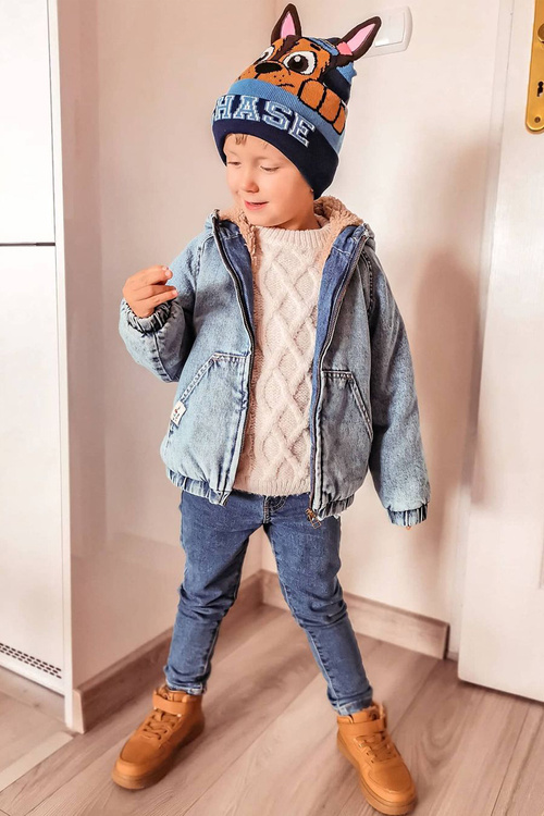 Children's Insulated High Sneakers Camel Clafi