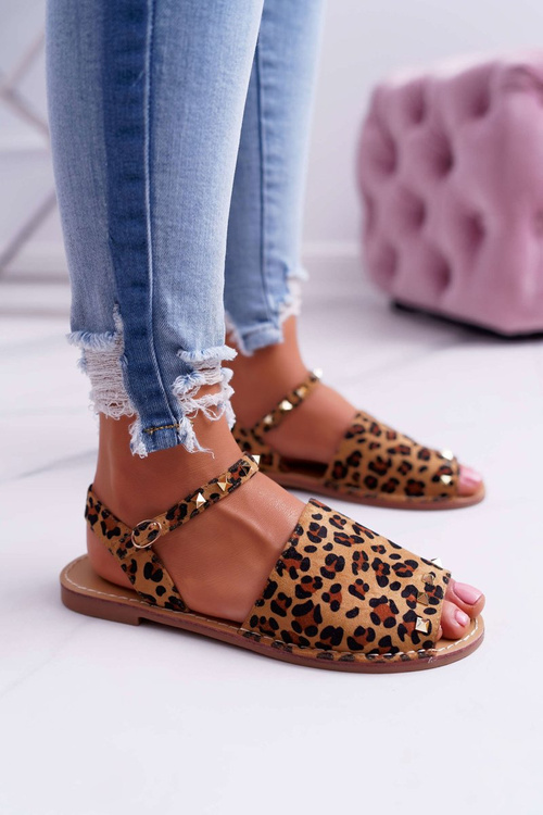 Women's Lu Boo Suede Sandals Leopard Silena
