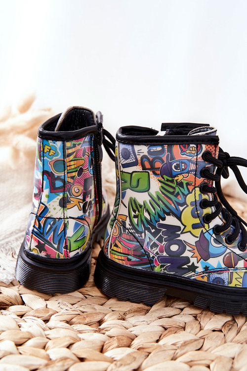 Children's Boots Warm With Zipper Coloured Tiptop