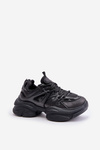 Damskie Sneakersy Masywna Podeszwa Czarne Amoserna