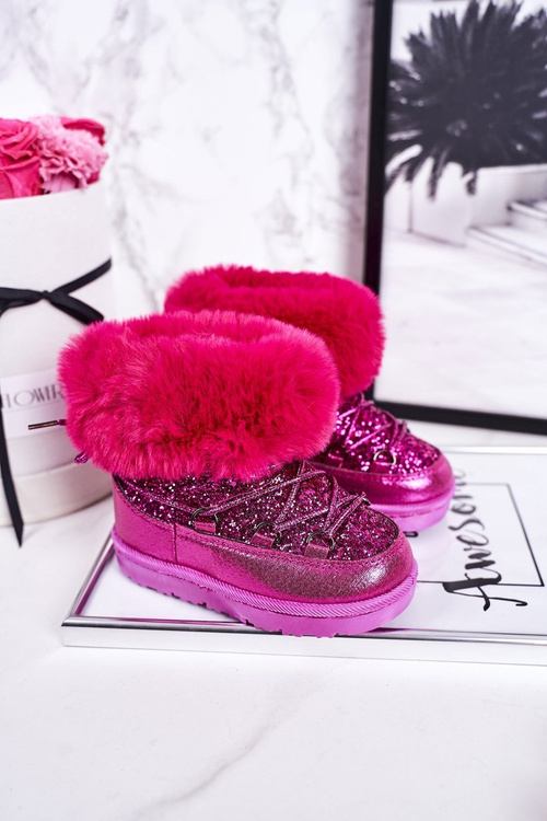 Children's Snow Boots With Fur Fuchsia Nicola