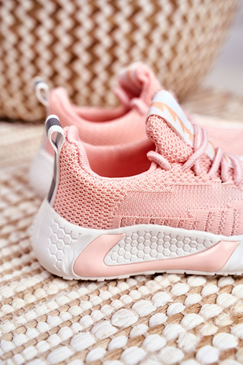 Children's Sports Shoes Pink Stich