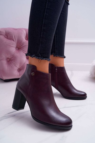 Women's Heeled Boots Sergio Leone Maroon BT518