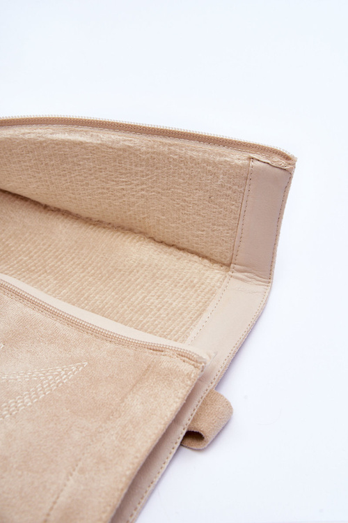 Women's Suede Boots on Heel Light Beige Khabira