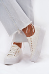 Ladies Sneakers With Lace Lee Cooper LCW-25-31-3438L White