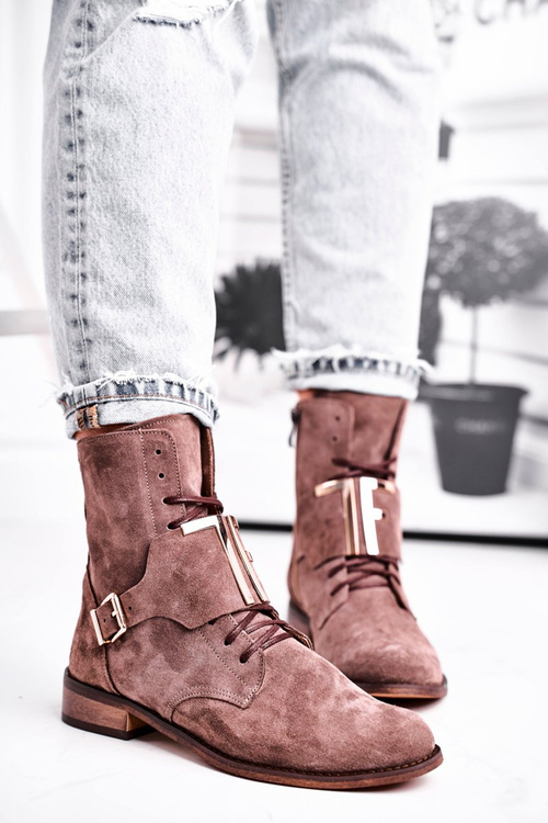 Women’s Boots Suede Light Brown Nicole 2591