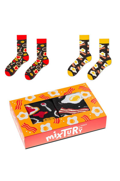 Zestaw Skarpetki Zooksy mixTURY Śniadaniowe 2 Pary
