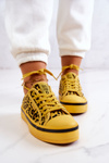 Trampki Damskie Pantera Żółte Big Star JJ274616