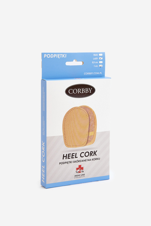 CORBBY Leather Cork heel pads