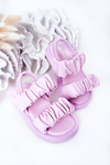Children's Sandals With Drawstring Purple Sweetness