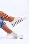 Classic Low Platform Sneakers White Jazlyn