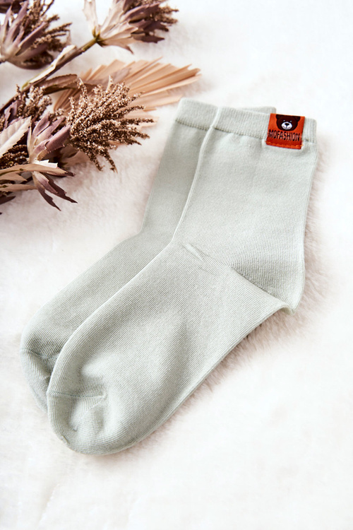 Dziecięce Skarpetki Z Misiem Zielone