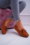 Women's Suede Camel Moccasins S.Barski Gustoben