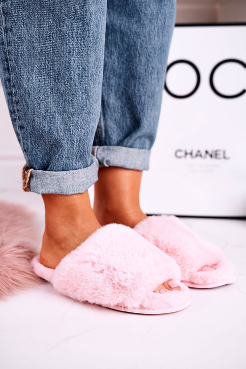 Women's Furry Slippers Pink Sweet