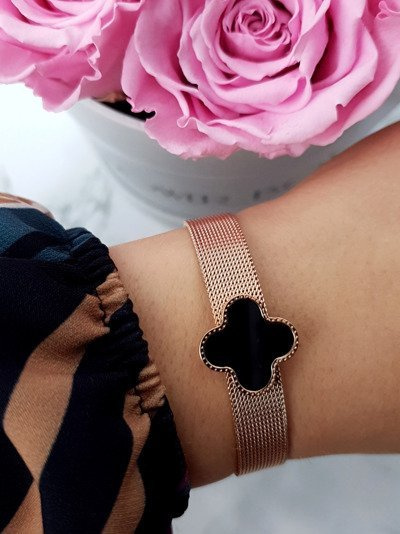 Women's Clover Bracelet Rose Gold Salina