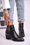 Women's Boots On Heel Black Ruben