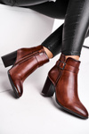 Women’s Boots On High Heel Sergio Leone Brown BT509