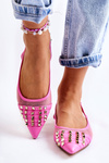 Women's Ballerinas With Studs Pink Kinley
