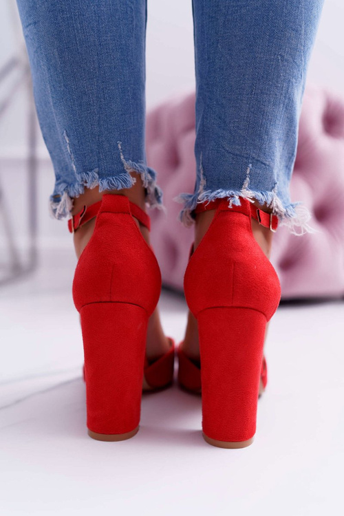 Women's Stiletto pumps Red High Traffic