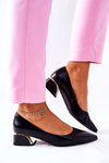 Leather Elegant Pumps Black Samira