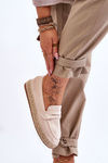 Women's Suede Espadrilles Light beige Keyla