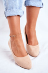 Women's Ballerinas Suede Beige Bueno