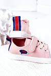 Children's Sneakers With Velcro Pink Cartoon