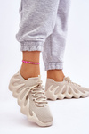 Sneakersy Damskie Wsuwane Beżowe Myles