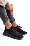 Sportowe Buty Sneakersy Damskie Czarne 4FRSS24FLOWF055