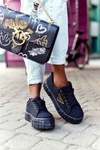 Women's Sneakers On A Platform Black Big City Life