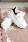Children's Sports Shoes Sneakers White and Black Bilbo