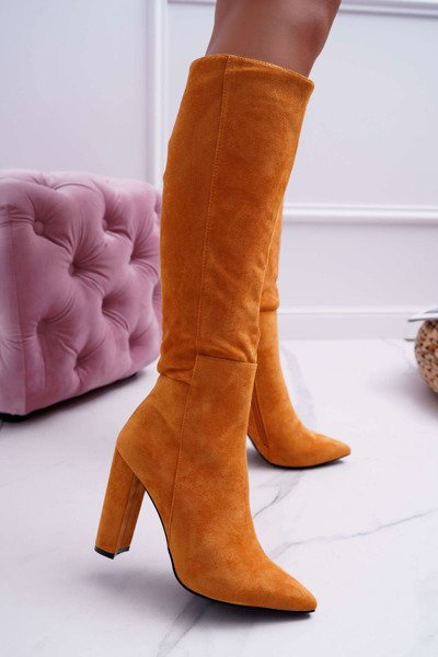 Women's Knee-high Stiletto Boots Camel Warden