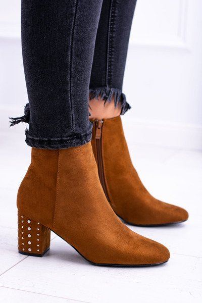 Warm Women's Stiletto Boots Brown Jocasta