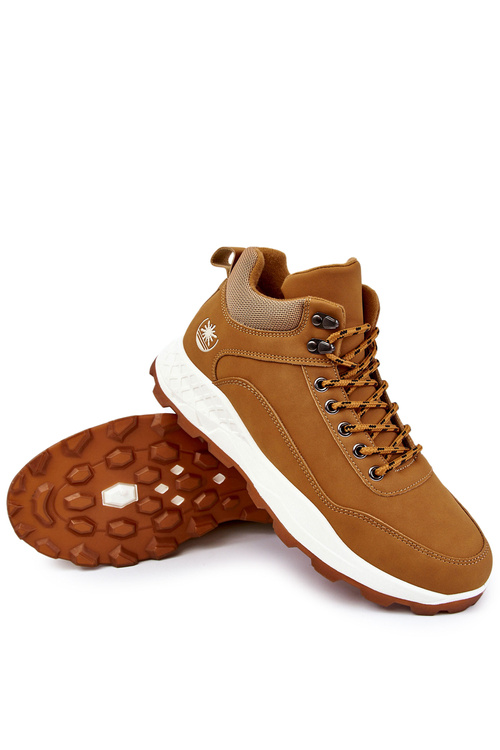 Men's Warm Trekking Shoes Trappers Camel Otto