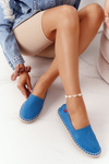 Espadryle Pleciona Podeszwa Big Star Niebieskie DD274A152