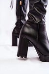 Leather Boots On The Platform Lewski Shoes 3245 Black