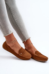Mokasyny Klasyczne Damskie Camel Iramarie DF879