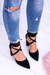 Black Tiered Demmi Stiletto pumps