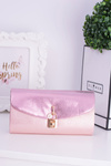 Pink Clutch Bag Gold Chain Padlock Latch