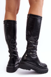 Women's Platform Boots With Zip GOE MM2N4068 Black