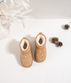 Children's snow boots decorated with flowers Camel Gracina